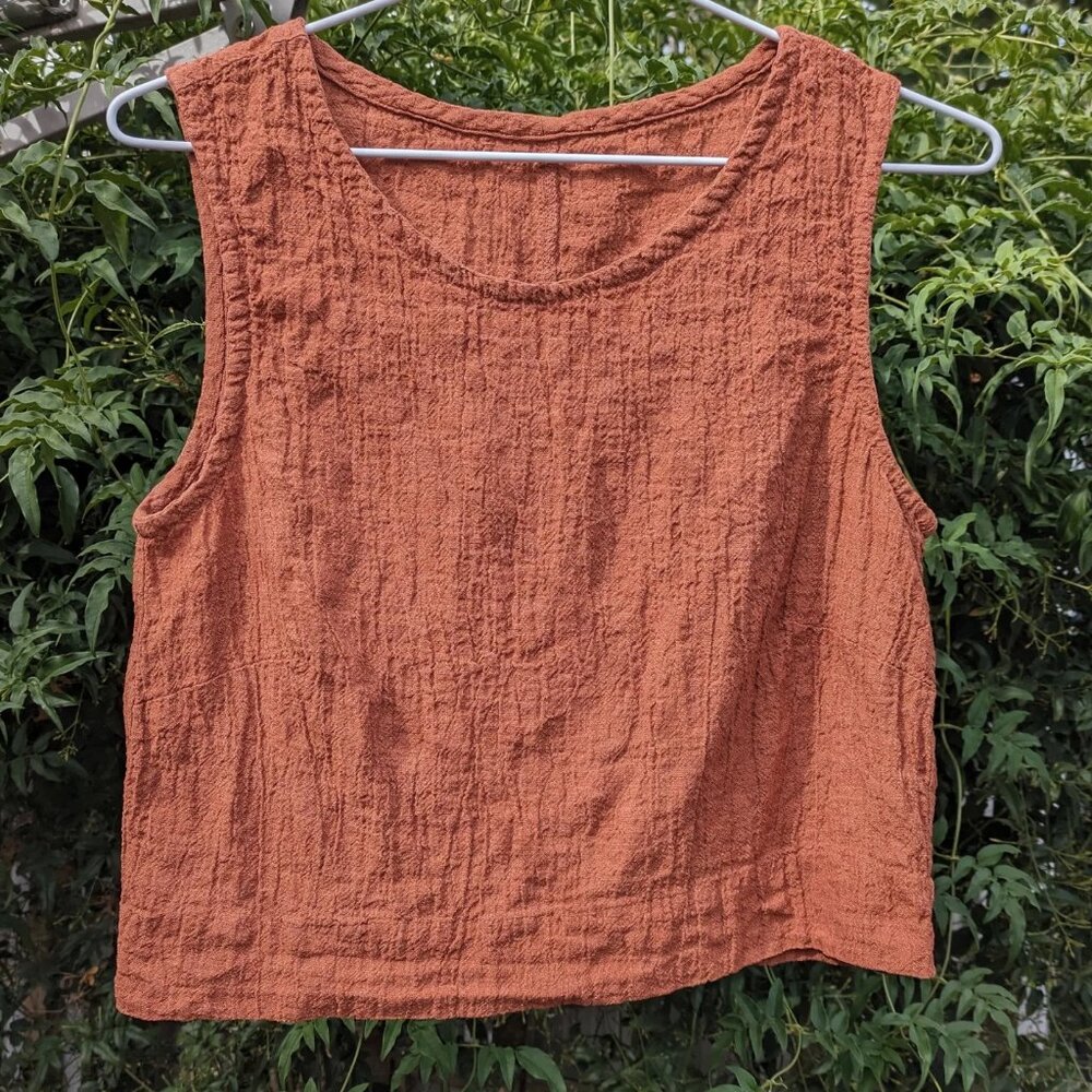 Elizabeth Suzann Petra Crop Terra Linen Gauze - Picture 10 of 10